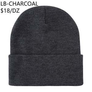 Gorro de Punto para Mujer Lb, 100% Acrílico, Gorro de Invierno Suave, Informal, de Color Sólido, Tipo Estándar - Product Image 6