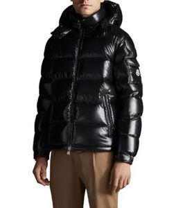 แจ็กเก็ตขนเป็ดสำหรับผู้ชาย, เสื้อแจ็คเก็ตขนเป็ดมีฮู้ดสีทึบกันน้ำและกันลม - Product Image 2