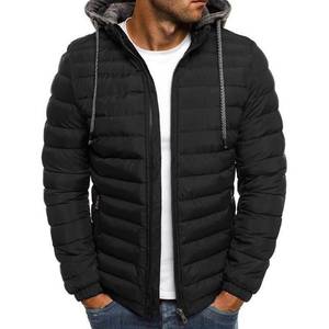 Veste d'hiver unisexe personnalisable avec logo, en toile épaisse, à capuche, chaude, matelassée, tendance, OEM, de haute qualité, décontractée - Product Image 2