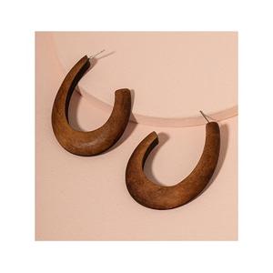 Venta al por mayor de joyería de moda multicolor marrón pendientes para Mujer Flor gota encanto resina pendientes de madera de STAR CRAFTS INDIA - Product Image 1