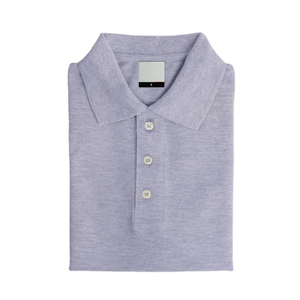 T-shirt à col revers pour homme, style luxe jeune, en toile 100 % coton tricoté fin, manches courtes, respirant et séchage rapide, nouvelle collection été 2025 - Product Image 6
