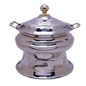 Chauffe-plat rond en métal et acier inoxydable pour équipement de restauration Chauffe-plat pour buffet d'hôtel - Product Image 3