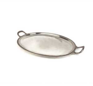 Plateau de service décoratif en aluminium argenté fait à la main personnalisé Design métallique unique pour le service des aliments directement du fournisseur - Product Image 4