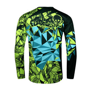 2024 personalizado Color sólido bicicleta todoterreno Equipo conjunto Motocross logotipo personalizado impresión MTB Jersey - Product Image 2