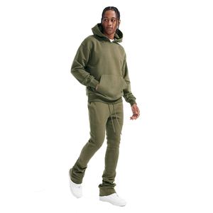 ชุดวอร์มผู้ชายแบบสวมหัวชุดวอร์มและมีฮู้ดแบบซ้อนใส่ได้ทั้งชายและหญิงชุดวอร์มผ้าคอตตอนโพลีเอสเตอร์แฟชั่นทำจากผ้าฝ้ายโพลีเอสเตอร์ - Product Image 2