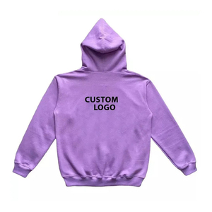 Sweat à capuche zippé d'hiver vierge surdimensionné impression numérique fermeture éclair hommes coton lourd personnalisé Boxy polaire respirant - Product Image 2