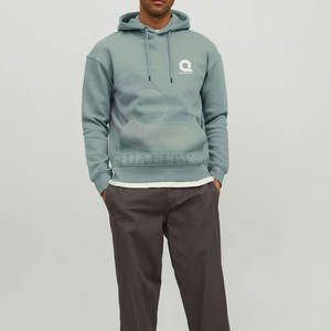 เสื้อฮู้ดสวมหัวสำหรับผู้ชายมาใหม่เสื้อกันหนาวขนแกะสีพื้นกันลมระบายอากาศได้ดีขนาด6XL - Product Image 2