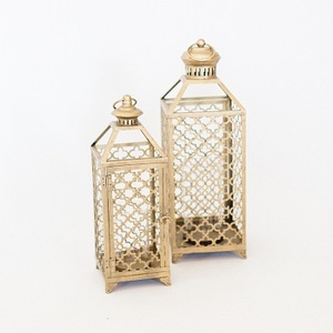 Metal Decorative <b>Candle</b> <b>Lantern</b> Retro Table <b>Outdoor</b> Gold FInishedWith Colourful Glass Metal <b>Candle</b> Holder <b>Lantern</b> <b>for</b> Home Decor - Product Image 5