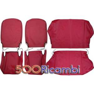 GENERIC FIAT 500 R KIT TAPPEZZERIA Housse de siège de voiture complète rouge lisci - Product Image 1
