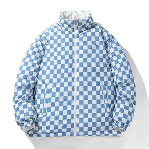 Veste d'hiver décontractée épaisse en duvet pour femmes personnalisée manteau à bulles en peau de mouton décoration camouflage tricotée caractéristique respirante - Product Image 5