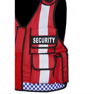 Gilet de sécurité de bonne qualité respirant gilet de sécurité haute visibilité tissu tricoté avec poches - Product Image 3