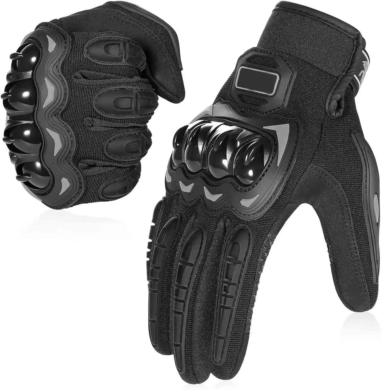 Mountainbike-Handschuhe für Herren Damen Motorrad-Radrennhandschuhe mit 5 MM SBR Pad-Touchscreen Knöchelschutz Motocross-Handschuhe
