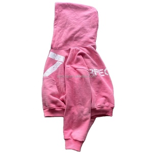Custom Screen Print Fleece Cotton Box Grueso Pesado 360gsm Mens Boxy Fit Zip up Hoodies - Product Image 2