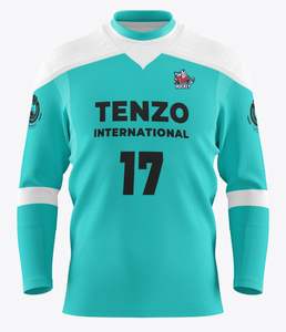 2025 Custom Made Ice Hockey Team Set Breathable Jersey and <b>Socks</b> with Front Sublimated Logo - Product Image 4