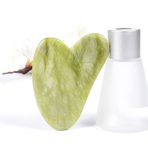 100% cuarzo rosa natural Gua Sha herramientas personalizadas Gua Sha piedra rodillo masajeador Facial Guasha herramienta de masaje - Product Image 1
