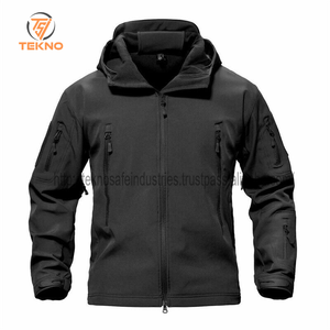 Vestes Softshell de sport de plein air Prix bon marché Vestes Softshell étanches pour hommes Vestes Softshell respirantes à manches régulières Vestes pour hommes - Product Image 1