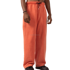 Diseño holgado para hombre de gran tamaño de peso pesado 100% algodón forro polar cordón recinto bolsillos profundos Casual - Product Image 3