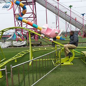 Pédale humaine pour enfants Roller Coster Parc d'attractions Manèges Équipement Pédale Mini Navette Roller Coaster à vendre - Product Image 3