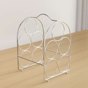 Porte-bouteille de stockage de vin en acier créatif pour la cuisine décoration de la maison table à manger champagne vin présentoir support bar - Product Image 3