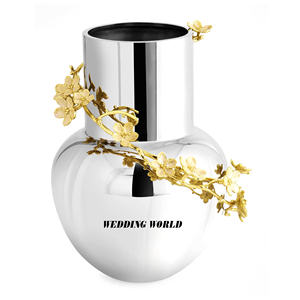 Nouveau design vase à fleurs en métal de qualité supérieure à la main porte-fleurs classique élégant pot de fleur en métal design de table - Product Image 2