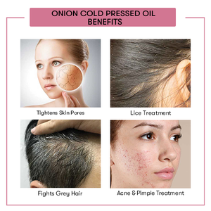 Huile d'oignon biologique végane hydratante et nourrissante pour cheveux secs, enrichie en ingrédients à base de plantes - Product Image 2