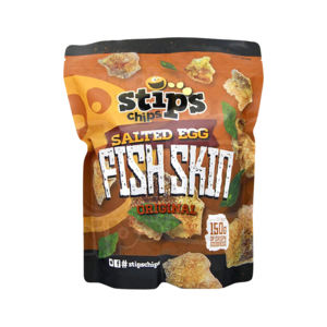 Las mejores tarifas de exportación asequibles Stip's Chips Huevo salado Piel de pescado Original 150g - Product Image 1