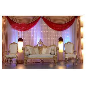 ชุดโซฟาเวทีงานแต่งงานแบบเอเชียสมัยใหม่ ดีไซน์ดั้งเดิม น้ำหนักเบา ปรับขนาดได้ สำหรับงานอีเว้นท์ - Product Image 1
