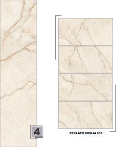 MARBRE SATUARIO VITRIFIÉ en CARREAUX DE SOL EN PORCELAINE FINITION BRILLANTE en 600X600 600X1200 800X800 MM COULEUR BLANCHE - Product Image 5