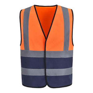 Cinta reflectante sin mangas a prueba de viento rápido para hombre personalizada con 4 bolsillos chaleco para viajes pesca senderismo tráfico - Product Image 1