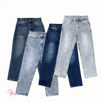 Yüksek Kalite Özelleştirilmiş Erkek Chrome Heart Pantolon Kot Klasik Beş Cepli Esnek Denim Resmi Günlük Harem Orta Boy Yıkama ODM