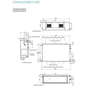 Aire Acondicionado por Conductos Trifásico Hisense HSP Inverter 85,000 BTU AUD250UX4RPH8 con Refrigerante R32 - Product Image 3