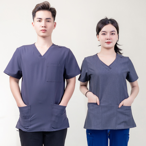 Scurbs Uniforms Medical Scrubs Camisa de buena calidad WRAP transpirable almacenado en una bolsa de polietileno del fabricante de Vietnam - Product Image 6