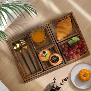 Bandeja Decorativa de Madera Ecológica Hecha a Mano para Hogares y Hoteles Indios, Eleva el Ambiente, Apta para Lavavajillas - Product Image 1