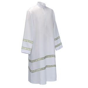 Casulla de Celebrante para Hombre, Túnica Vintage de Sacerdote, Capa, Sotana, Vestimenta Blanca para Venta en Línea - Product Image 2