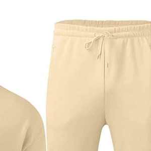 Conjunto Deportivo de Hombre, Sudadera y Pantalones Deportivos Gruesos de Algodón, Estampado Lavado Ácido, con Parche Bordado - Product Image 5