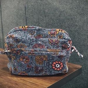 Pochette pratique en velours de coton imprimé à la main avec motif géométrique pour le rangement ou l'organisation - Product Image 4