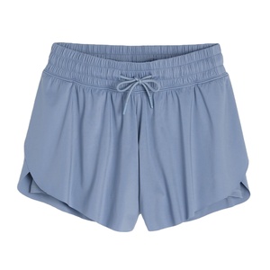 Pantalones cortos ajustados Súper suaves y cómodos para mujer, algodón informal de verano con cintura elástica, patrón de aleteo, decoración, tela elástica - Product Image 1
