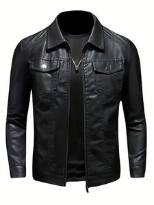 Chaqueta de cuero de alta calidad para hombre para invierno Nuevos diseños Cierre de cremallera Personalizable con bajo MOQ Todos Los tamaños disponibles - Product Image 5