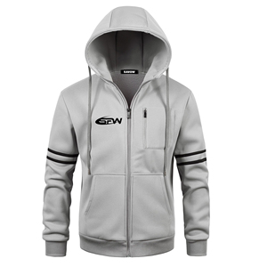 Sweat-shirts à capuche pour hommes en gros, coupe classique, streetwear, 100% coton, polaire, respirants, vestes d'hiver décontractées - Product Image 1