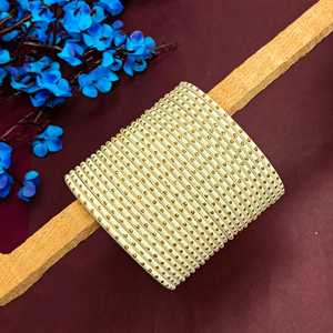 Conjunto de brazaletes indios Bollywood, brazalete de metal liso, pulseras, bisutería para mujeres y niñas (juego de 24) - Product Image 2