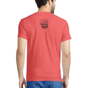 Camiseta de talla grande con cuello redondo para hombre de alta calidad Camiseta con estampado de hombros caídos a pedido para hombre - Product Image 4