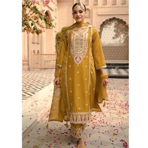 Vente chaude ethnique pakistanaise Salwar costumes avec correspondant Dupatta pour mariage et tenue de fête à des prix abordables - Product Image 1