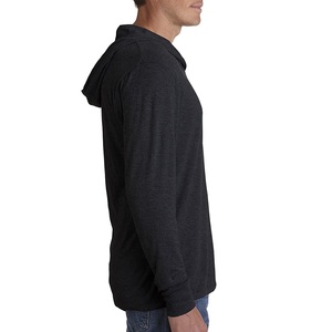 Sweat-shirt à capuche 100% coton de haute qualité et pas cher, couleur unie, imprimé personnalisé, coupe ajustée, manches longues, pour hommes du Bangladesh - Product Image 3