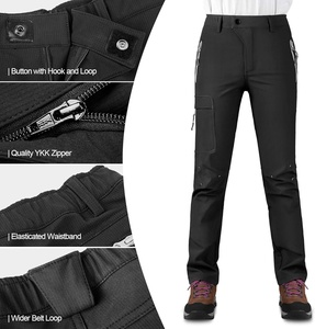 Pantalones impermeables para mujer Fleece Outdoor Thicken Transpirable Softshell Trekking Escalada Pantalones - Product Image 5