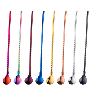 Venta al por mayor 304 Cuchara de paja de metal Pajita para beber en alta calidad a bajo costo - Product Image 1