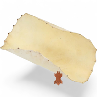 12 Inch Round Goat Skin Vellum Drum Head 100% Sheep Leather Hand Processed with Natural Finish Foldable Tambourine