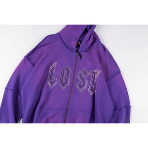 เสื้อสเวตเตอร์ผ้าฝ้ายมีฮู้ดสำหรับผู้ชายเสื้อสเวตเตอร์สไตล์ลำลองแนวสตรีทสำหรับ100% - Product Image 3