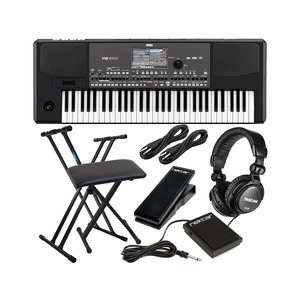 Korg PA600 Clavier numérique professionnel à 61 touches, piano à queue et piano droit en bois massif, éclairage annulaire à LED - Product Image 5