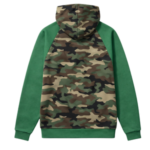 Sweat à capuche d'hiver à manches régulières Camo 08 Soror, sororité grecque, rose et vert, pour femmes, style universitaire, décontracté, badge sur le devant - Product Image 4