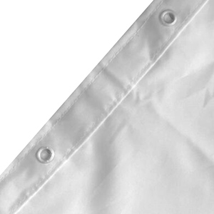 Colección Spirella Dandy, Cortina de Ducha Textil 180 x 200, 100% Poliéster, Negro - Product Image 3